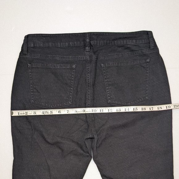 Eileen Fisher Organic Cotton Skinny Ankle Black Jeans Denim - Picture 12 of 15